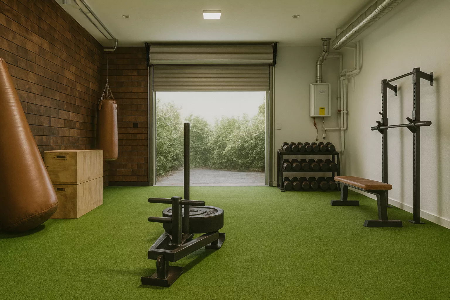 Easy upkeep for gym turf