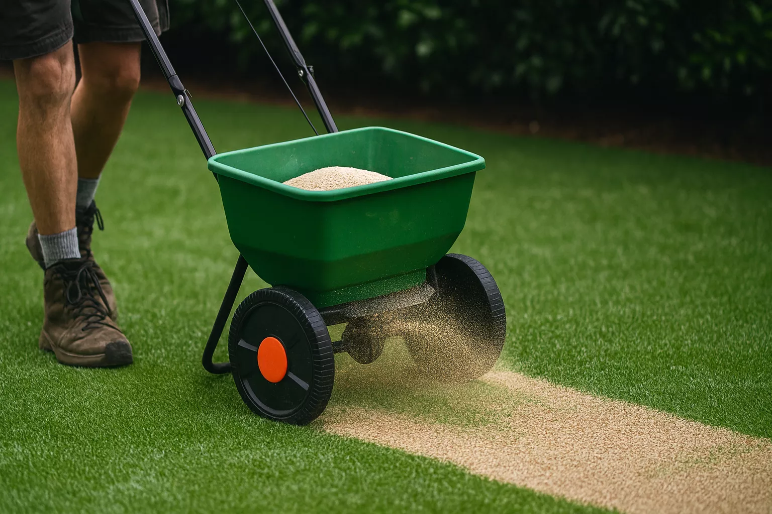 Applying and brushing infill