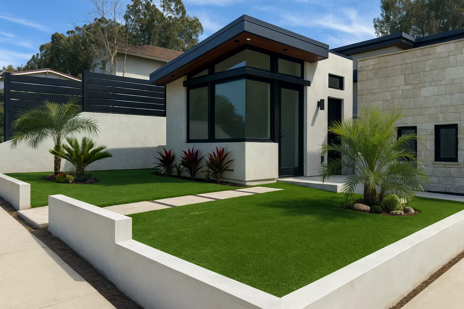 DTLA artificial turf installation