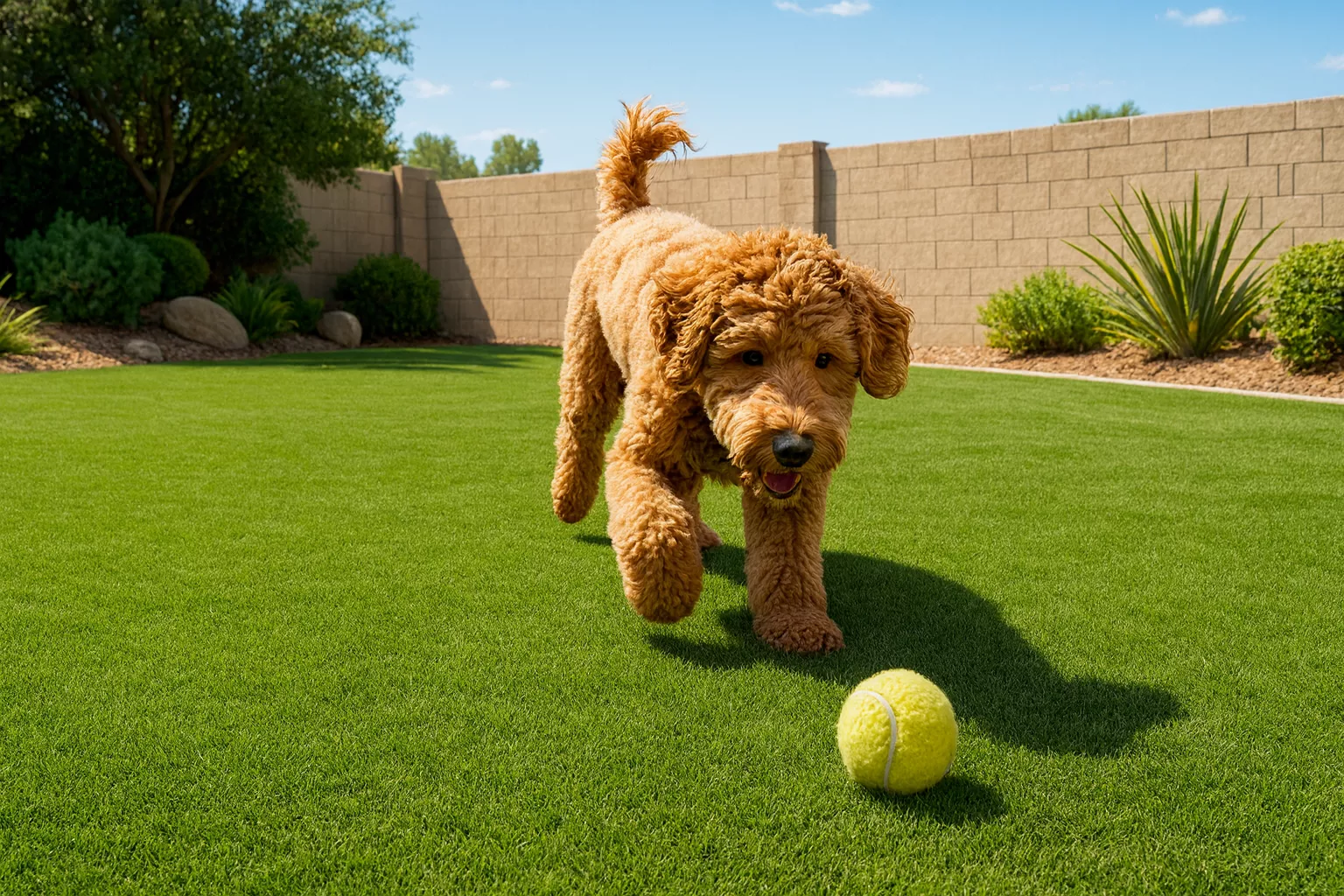 artificial grass for dogs backyard