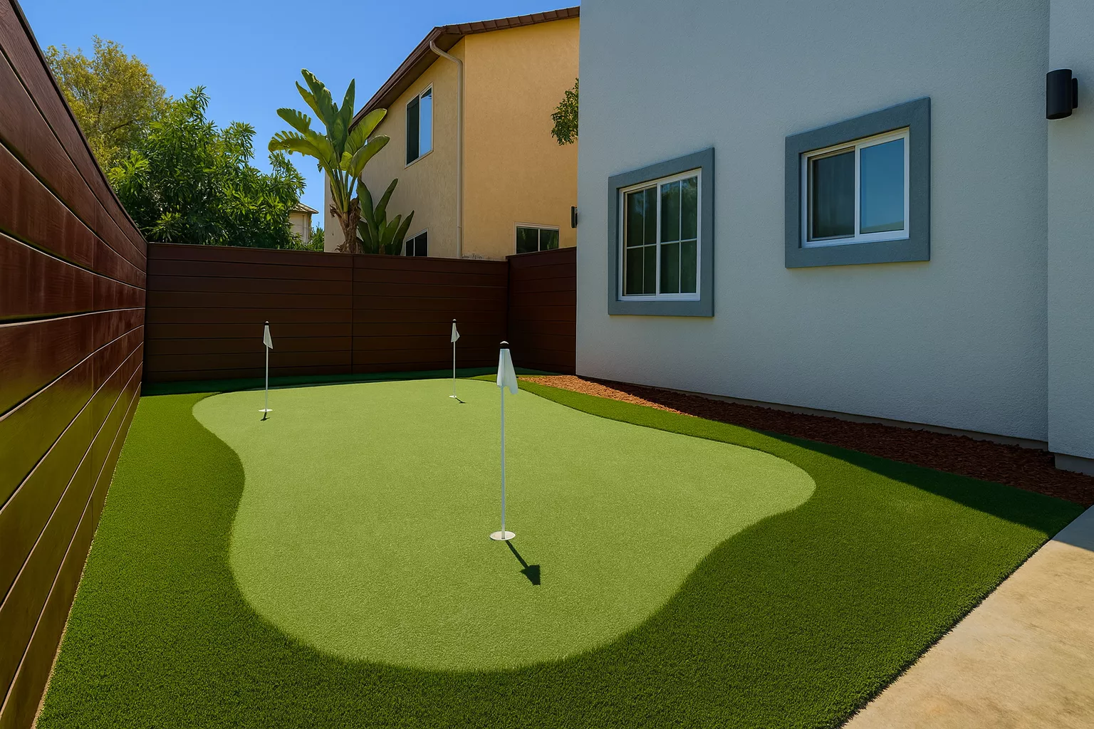 Pro putting green installation Los Angeles