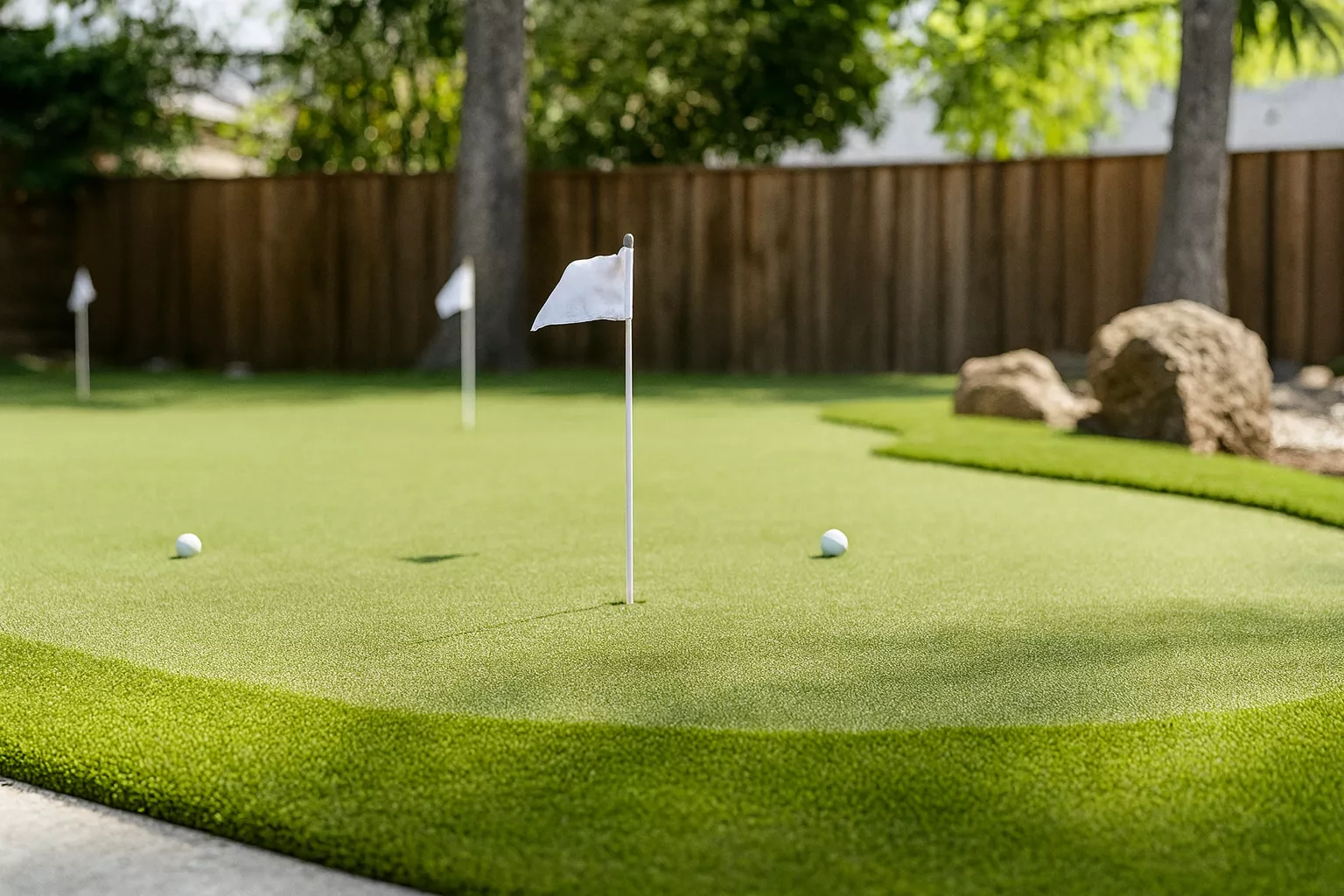 Putting green design options