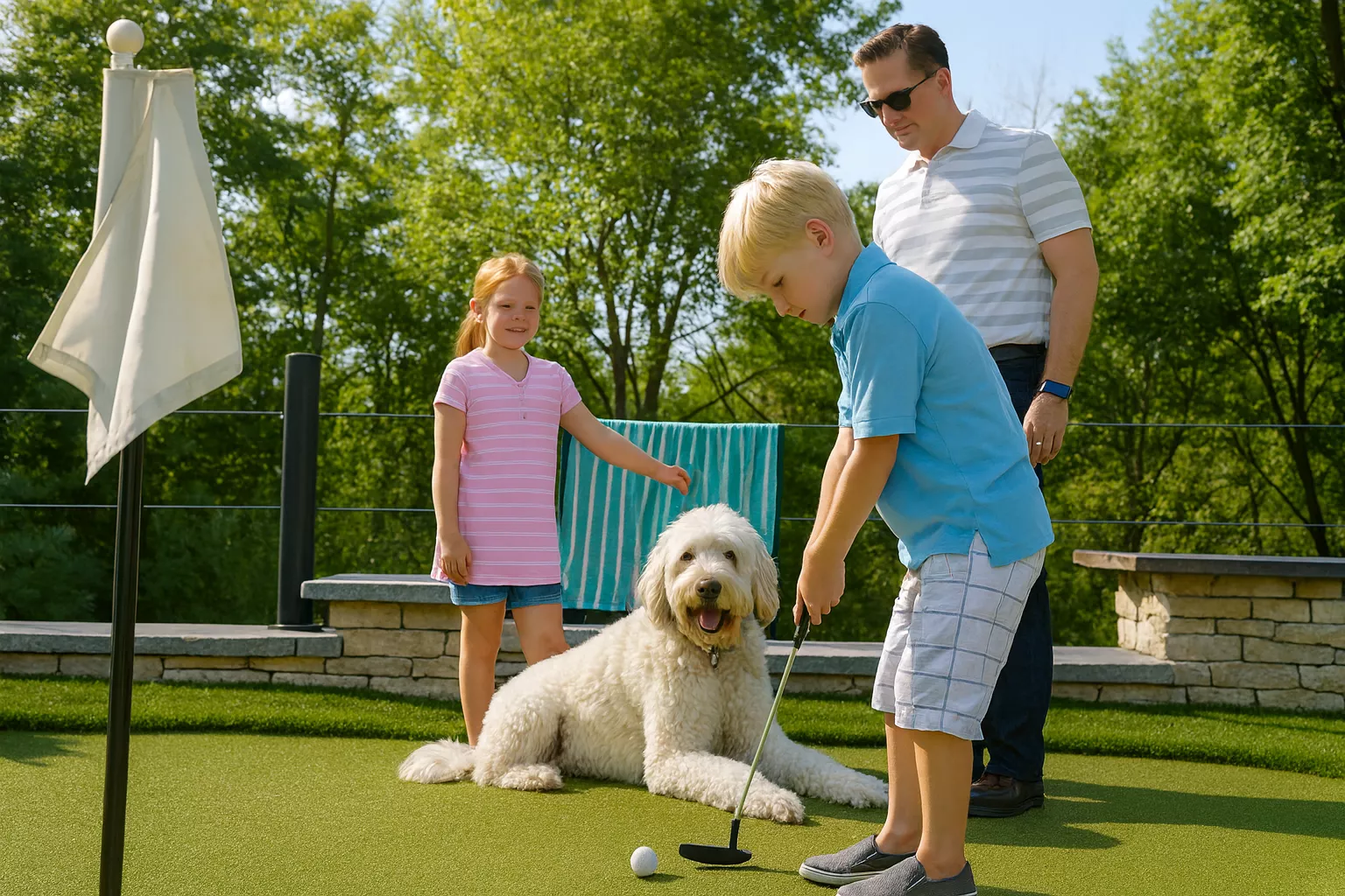 Practice putting at home